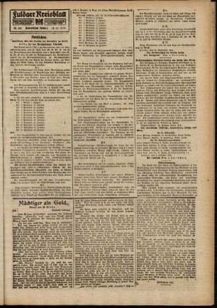Zweite Ausgabe vom Samstag, den 18. Oktober 1919.