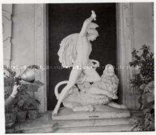 Wien, Belvedere, Bildhauer Professor Johann Nepomuk Schaller, Figur "Bellerophon im Kampf mit der Chimaira"