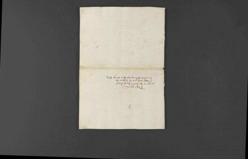 Introduktionsschreiben des französischen Gesandten de Virail bei Herzog Christoph von Württemberg, worin der Wunsch König Heinrichs II. von Frankreich dargelegt wird, den Frieden mit den deutschen Fürsten zu erhalten.