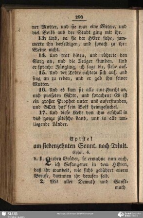 [Am siebenzehnten Sonntage nach Trinitatis]