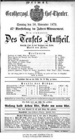 Des Teufels Antheil