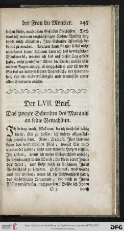 Der LVII. Brief