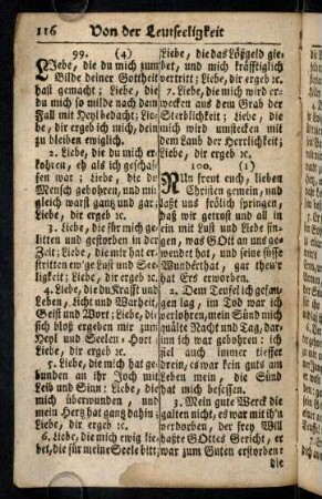 116-125, Von der Leutseeligkeit Gottes (§ 99 - 104)