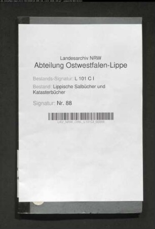 Hausnummern-Konkordanz der Stadt Lage von 1877, Bd. 2