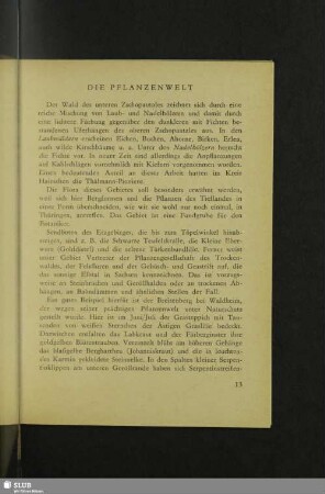 Die Pflanzenwelt