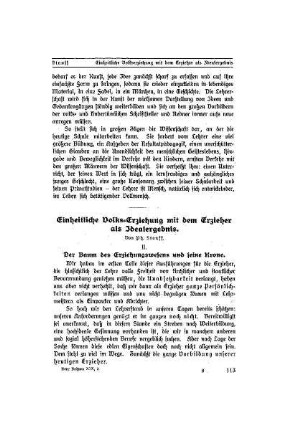 Einheitliche Volks-Erziehung mit dem Erzieher als Idealergebnis