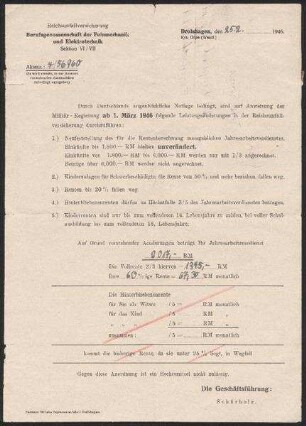 Mitteilung der Reichsunfallversicherung