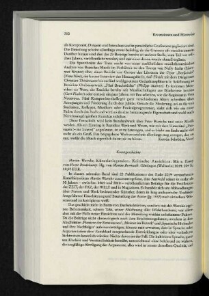 Rezensionen und Hinweise: Kunstgeschichte
