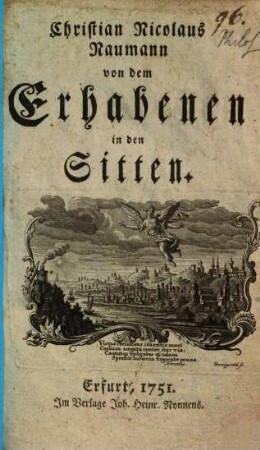 Von dem Erhabenen in den Sitten