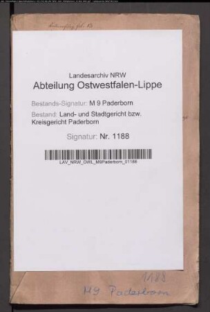 Erblasser: Trettner, Lisette, geb. Hillenkamp: