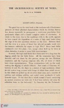 4: The archaeological survey of Nubia