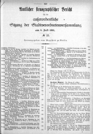 No. 25, 3. Juli 1911