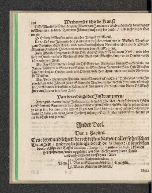 Ander Deel. [Dat 1. - 4. Capittel.]