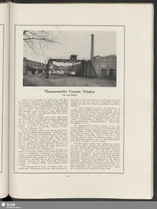 Marmorwerke Gustav Schulze Aktiengesellscahft