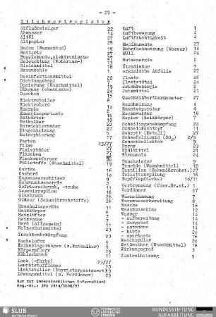 Stichwortregister