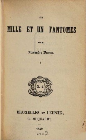 Les mille et un fantomes, 1