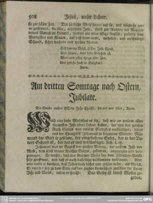 Am dritten Sonntage nach Ostern, Jubilate