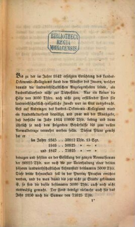 Die Verwendung des etatsmässigen Landeskultur-Fonds