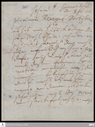 Brief von Henriette Catharina v. Gersdorff an August Hermann Francke.