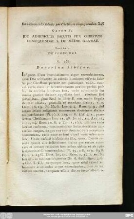 Sectio 1. De Verbo Dei.