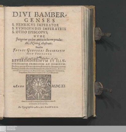 Divi Bambergenses S. Henricvs Imperator S. Kvnegvndis Imperatrix S. Otho Episcopvs