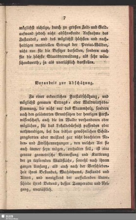 Vorarbeit zur Abschätzung