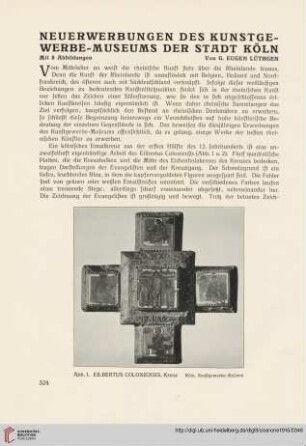 7: Neuerwerbungen des Kunstgewerbe-Museums der Stadt Köln