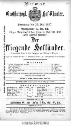 Der fliegende Holländer