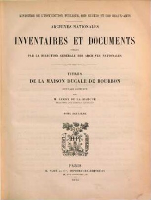 Titres de la maison ducale de Bourbon, 2