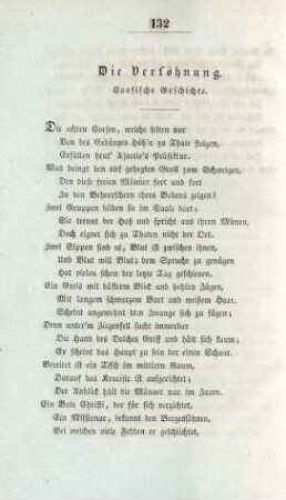 Die Versöhnung. Corsische Geschichte