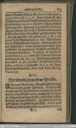 XCVI. Der lebendig begrabene Priester