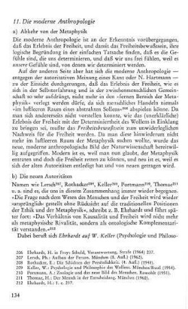 134-142, 11. Die moderne Anthropologie