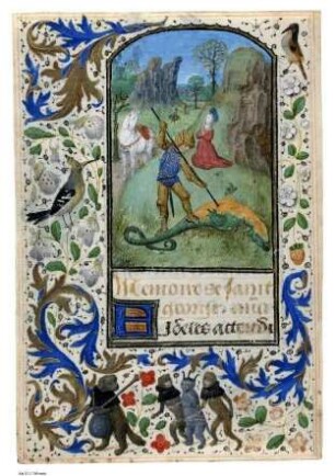 Der heilige Georg tötet den Drachen