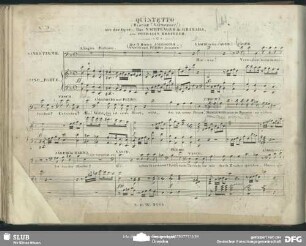 Quintetto: "Hinweg Verwegner"
