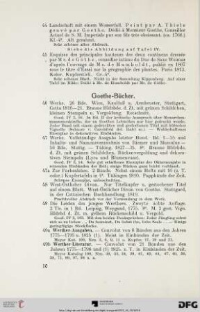 Goethe-Bücher (Nr. 46-49)