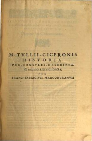 In M. Tvllii Ciceronis De Rhetorica Volvmen ... Aldi Mannuccij Commentarius. 1