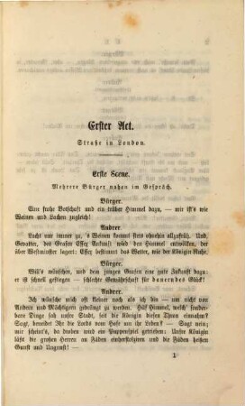 Dramatische Schriften, 3. Essex : Trauerspiel in 5 Acten