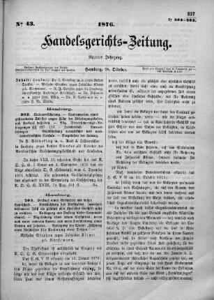 No. 43. 28. Oktober 1876