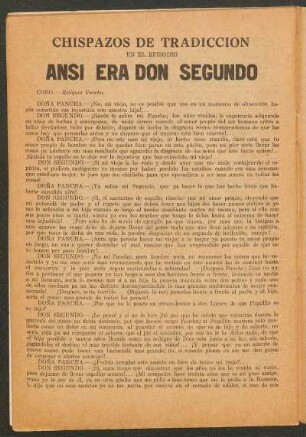 Ansí era Don Segundo