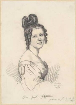 Bildnis Egloffstein, Julie von (1792-1869), Gräfin, Malerin