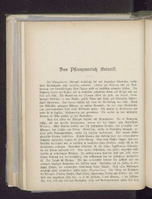 Das Pflanzenreich (Botanik).