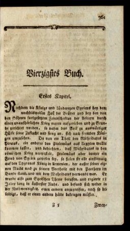 Vierzigstes Buch