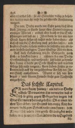 Das sechste Capitul