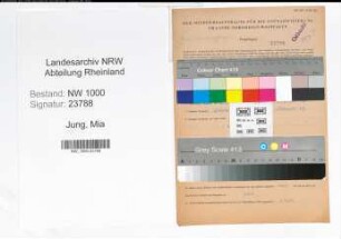 Entnazifizierung Mia Jung, geb. 08.12.1911 (Stenotyp.)