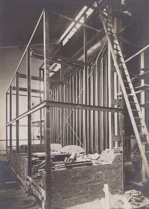Kessel 21, W.II - Vorwärmer-Fundament (Montagebild)