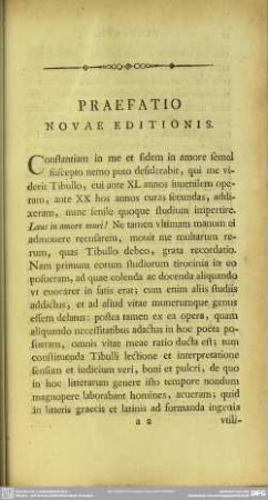 Praefatio Novae Editionis