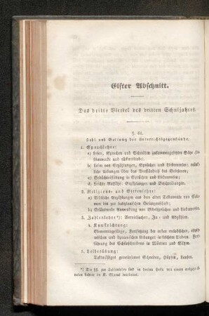 Elfter Abschnitt. Das dritte Viertel des dritten Schuljahres.