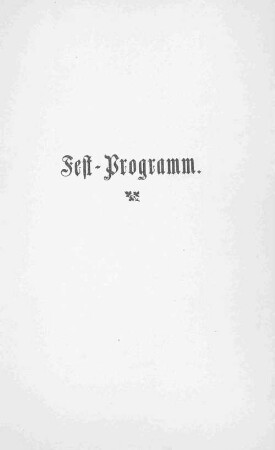 Fest-Programm.