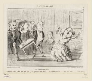 Une table indiscrète, Blatt 11 der Folge "La Fluidomanie", in: "Le Charivari", Paris 1853
