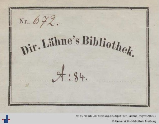 [Provenienz]: Lähne, Frigyes